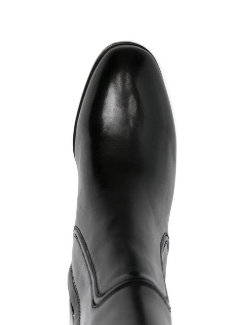 Lauren Ralph Lauren 60mm leather knee boots - Black