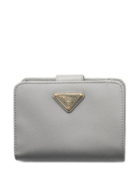 Prada small saffiano leather wallet - Grey - zdjęcie produktu nr 1
