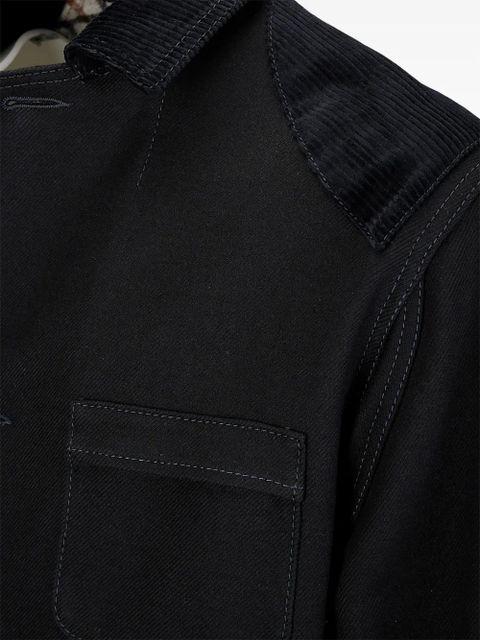 Maison Margiela panelled coat - Black