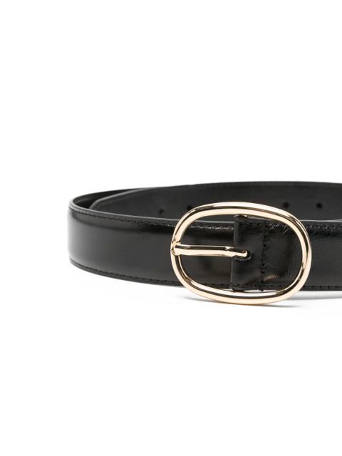 Maje oval-buckle belt - Black