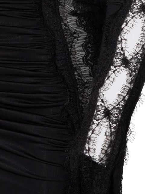 Blumarine long-sleeved lace dress - Black