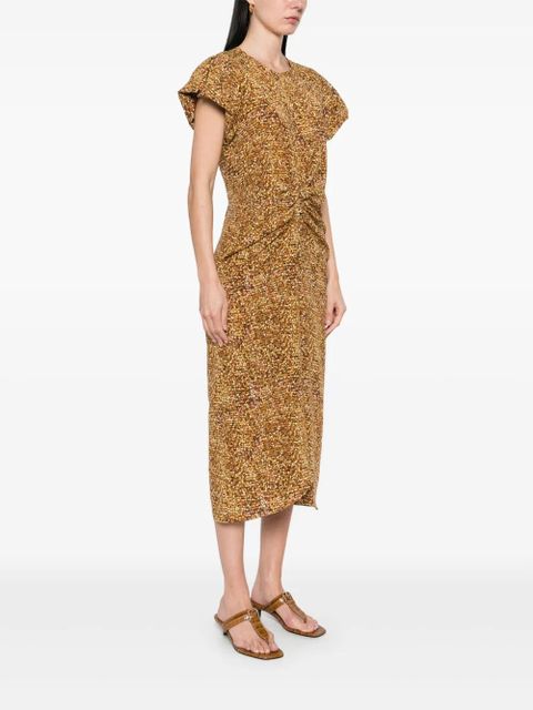 ISABEL MARANT Terena midi dress - Yellow