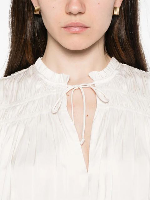 Ulla Johnson Agosta flutter-sleeve blouse - Neutrals