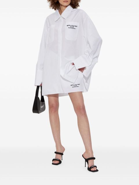 Off-White embroidered logo shirt dress - zdjęcie produktu nr 2