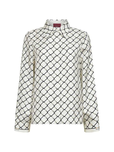 Gucci silk shirt - White - zdjęcie produktu nr 1