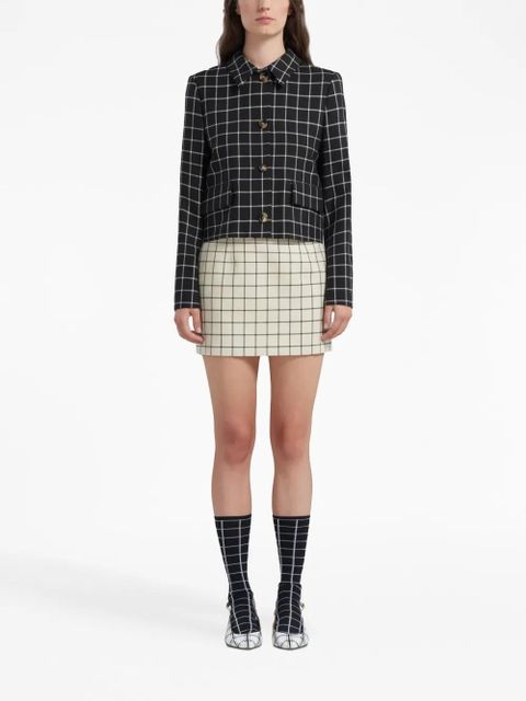 Marni checked wool jacket - Black - zdjęcie produktu nr 2
