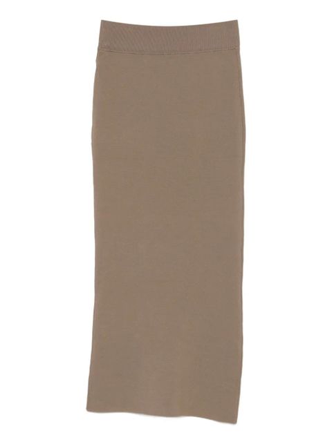 ENTIRE STUDIOS ribbed midi skirt - Neutrals