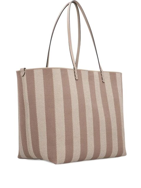 FENDI large Roll striped tote bag - Grey - zdjęcie produktu nr 1