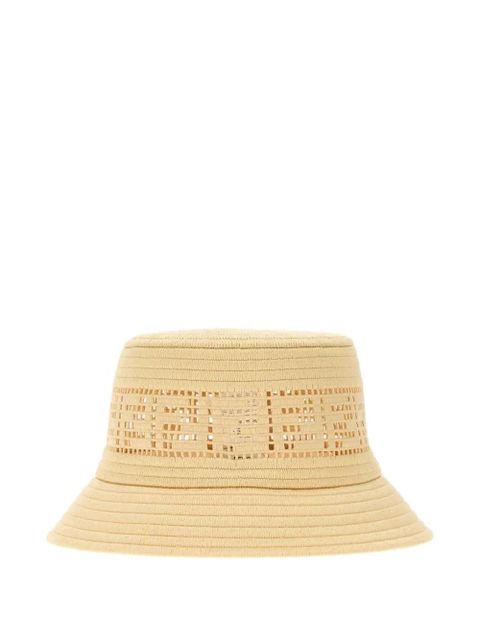 FENDI logo-perforated bucket hat - Neutrals - zdjęcie produktu nr 1