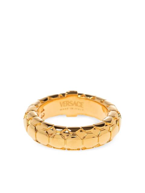 Versace Greca-engraved ring - Gold