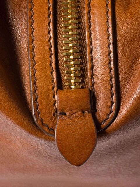 Miu Miu leather zipped shoulder bag - Brown