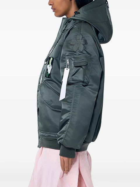 Cecilie Bahnsen N-2B bomber jacket - Grey - zdjęcie produktu nr 2