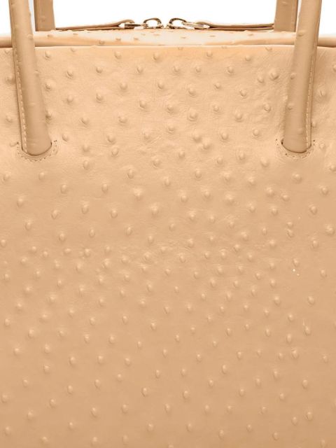 LouLou de Saison Darren textured handles leather travel bag - Neutrals - zdjęcie produktu nr 2