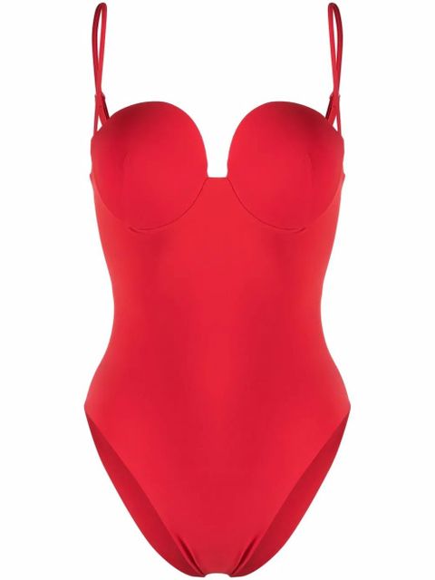 Magda Butrym Retro bustier swimsuit - Red - zdjęcie produktu nr 1