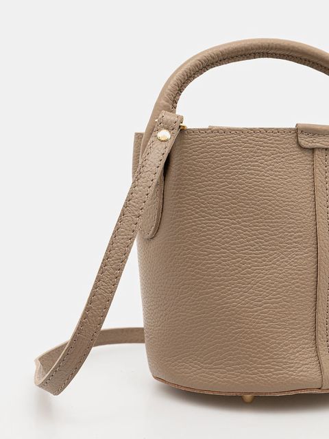 Answear.LAB torebka skórzana kolor brązowy