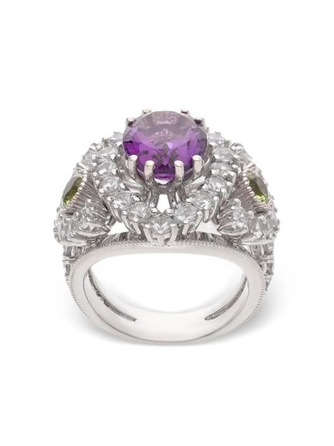 Dolce & Gabbana 18kt white gold Eleganza multi-stone ring - Silver - zdjęcie produktu nr 1