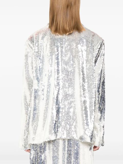 ROTATE BIRGER CHRISTENSEN sequins blazer - Silver