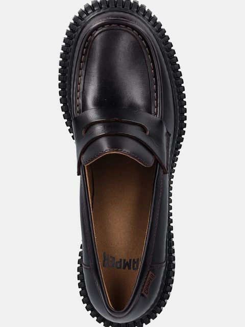 Camper czółenka skórzane Pix London kolor bordowy na słupku K201811-005 - zdjęcie produktu nr 2