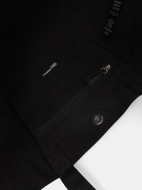 Karl Lagerfeld Jeans torba bawełniana kolor czarny A1W50002