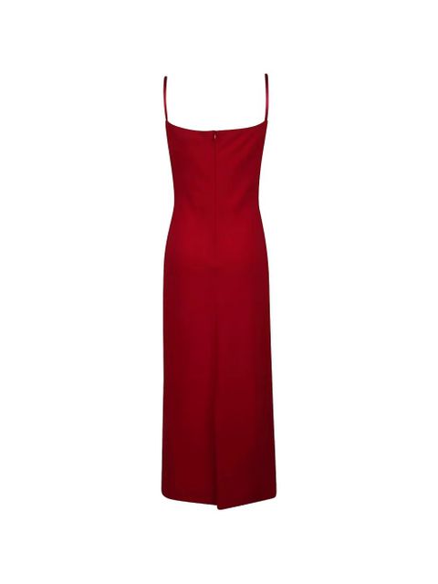 Max Mara cowl-neck spaghetti-strap midi dress - Red - zdjęcie produktu nr 2