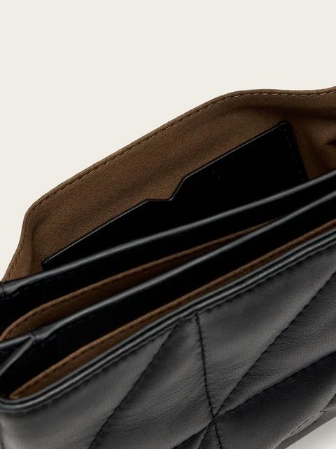 AllSaints torebka skórzana JUPITER kolor czarny W211XD