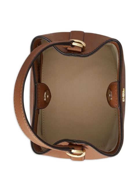 Lauren Ralph Lauren small Reese logo bucket bag - Brown