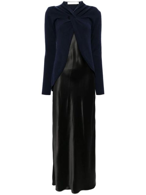 Christopher Esber twist front cashmere dress - Blue - zdjęcie produktu nr 1