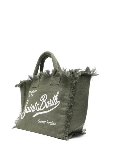 MC2 Saint Barth Vanity fringed tote bag - Green - zdjęcie produktu nr 2