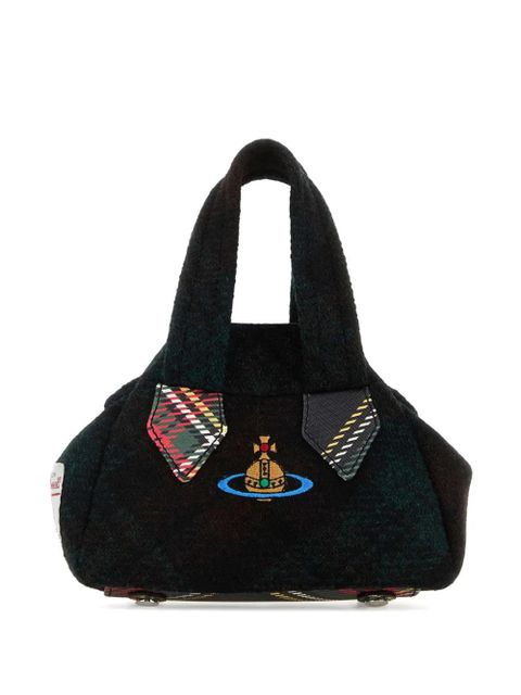 Vivienne Westwood Yasmine embroidered fabric mini tote bag - Black - zdjęcie produktu nr 1
