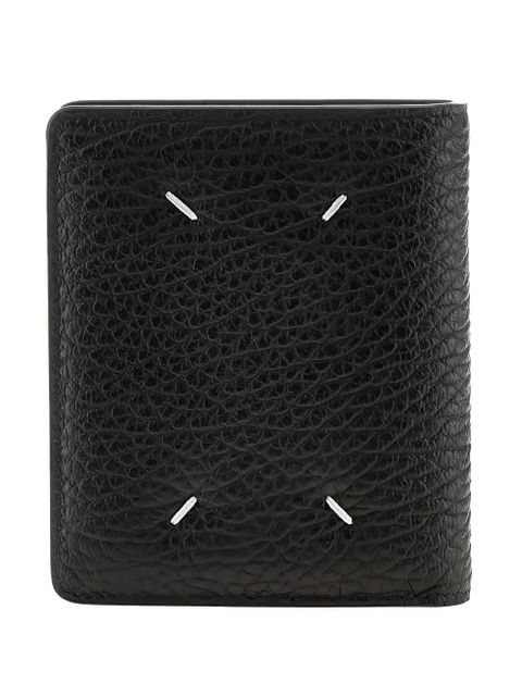 Maison Margiela grained-leather bi-fold wallet - Black - zdjęcie produktu nr 1