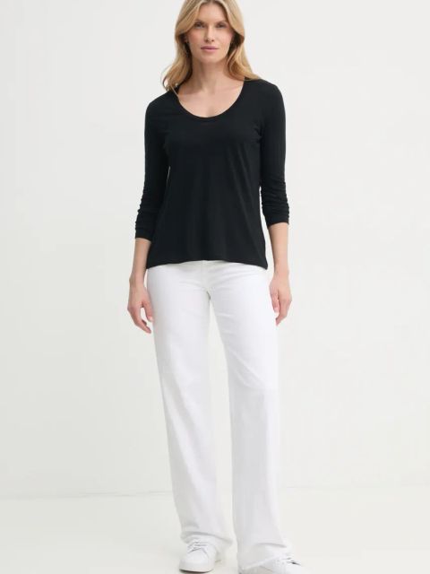 American Vintage longsleeve damski kolor czarny JAC49E25