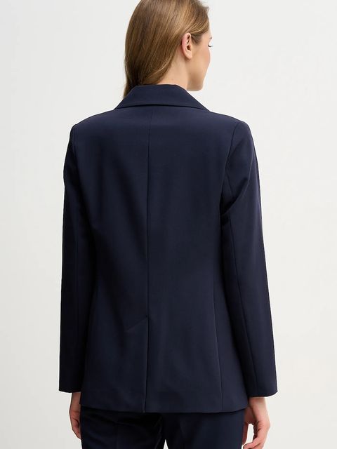 Sisley marynarka kolor granatowy jednorzędowa gładka 2KVXLW025