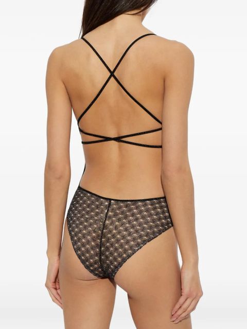 Missoni crochet-knit cutout swimsuit - Black