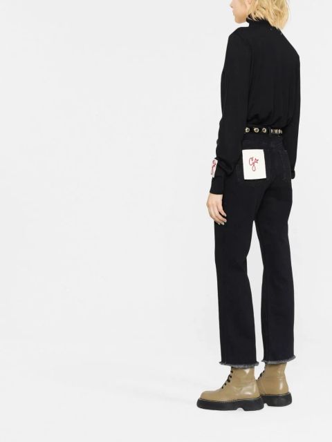 Golden Goose cropped straight-leg jeans - Black
