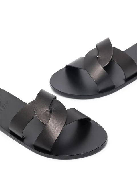 Ancient Greek Sandals Desmos crossover leather sandals - Black - zdjęcie produktu nr 2