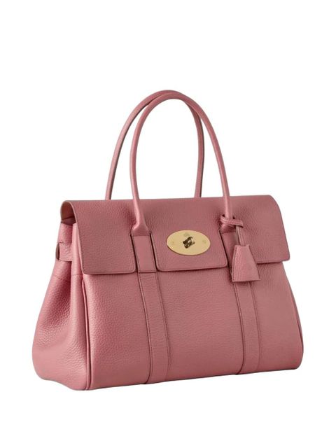 Mulberry Bayswater grained-texture tote bag - Pink