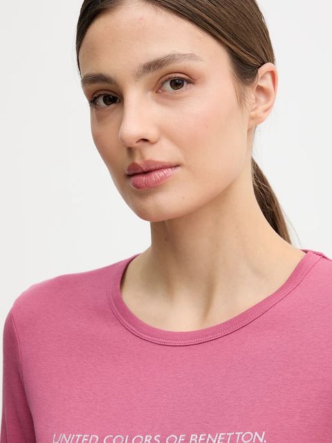 United Colors of Benetton longsleeve bawełniany