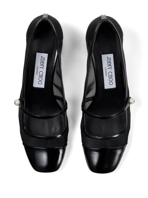 Jimmy Choo Elisa 45 leather pumps - Black