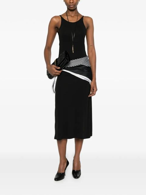 TOTEME fluid slip midi dress - Black - zdjęcie produktu nr 2