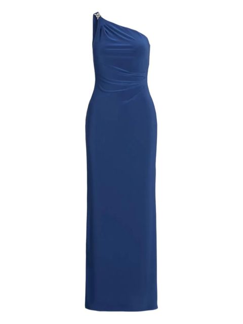 Lauren Ralph Lauren one-shoulder chain-detail maxi dress - Blue - zdjęcie produktu nr 1