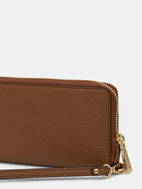 MICHAEL Michael Kors portfel skórzany damski kolor brązowy 32F6GM9E3L