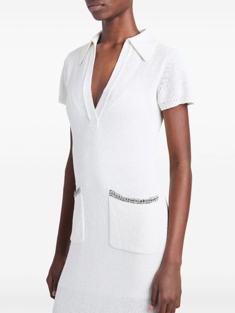 Proenza Schouler contrast-trim knit dress - White