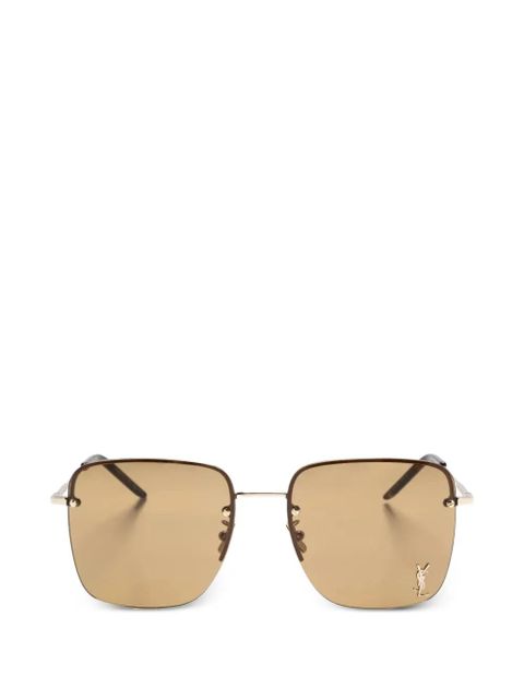 Saint Laurent Eyewear square-frame sunglasses - Gold - zdjęcie produktu nr 1