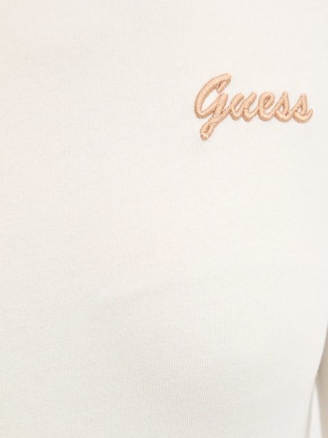 Guess longsleeve ALBA kolor beżowy z półgolfem V5BP10 KCBF1