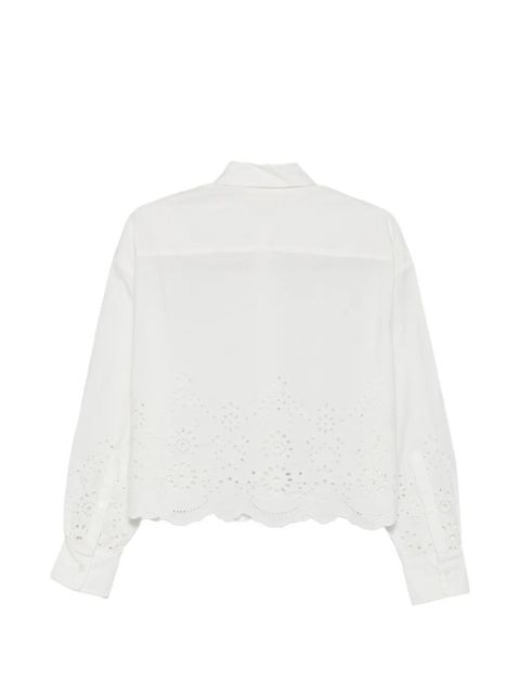 MC2 Saint Barth Oriane scalloped-hem shirt - White - zdjęcie produktu nr 2