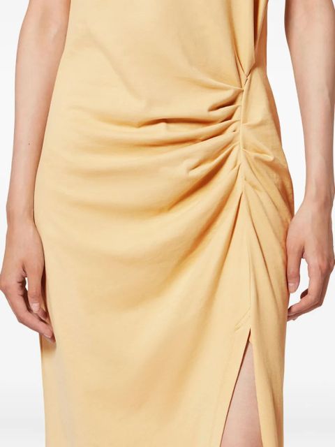 ISABEL MARANT Nadela ruched slit maxi dress - Yellow
