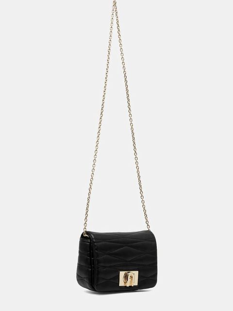 Furla torebka skórzana kolor czarny WE00735.BX3221.O6000 - zdjęcie produktu nr 2