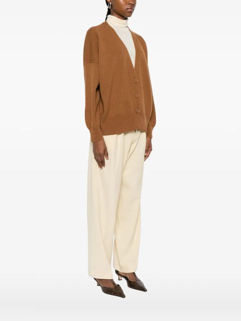 SOLOTRE V-neck cardigan - Brown