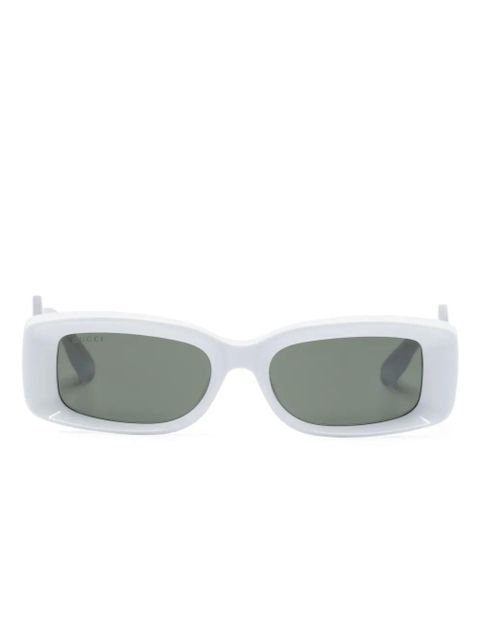Gucci Eyewear rectangle-frame sunglasses - Blue - zdjęcie produktu nr 1