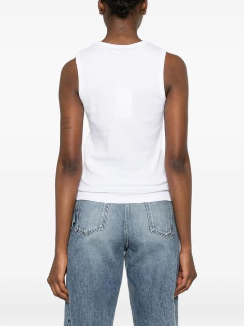 JW Anderson Anchor-embroidered tank top - White